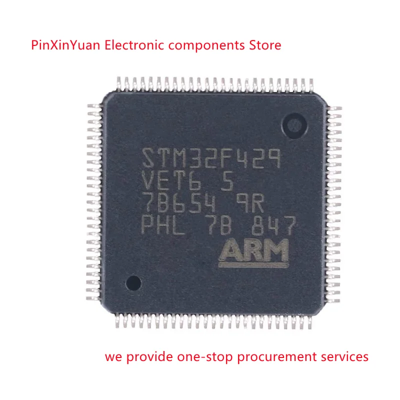 Новый оригинальный микроконтроллер STM32F429VET6 STM32F429 32F429VET6 LQFP-100 32-Bit - купить по