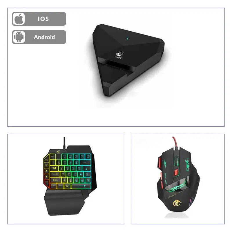 

PUBG Mobile Gamepad G1 Mobile Gamepad Keyboard Mouse Converter Adapter Dock For Android IOS Mobile Game For PUBG