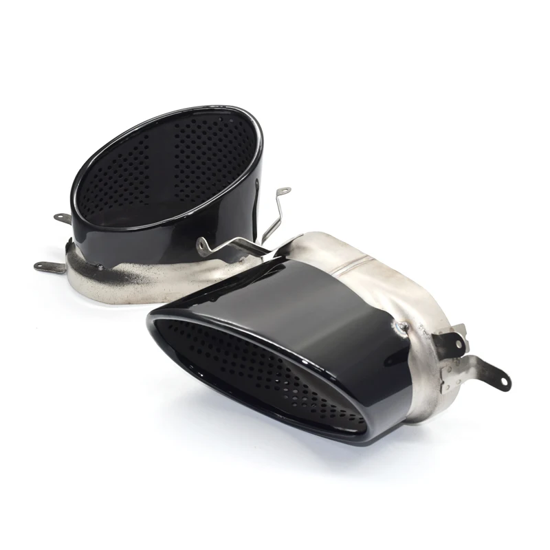 1 комплект нержавеющая сталь выхлопной трубы черный серебристый глушители для Audi