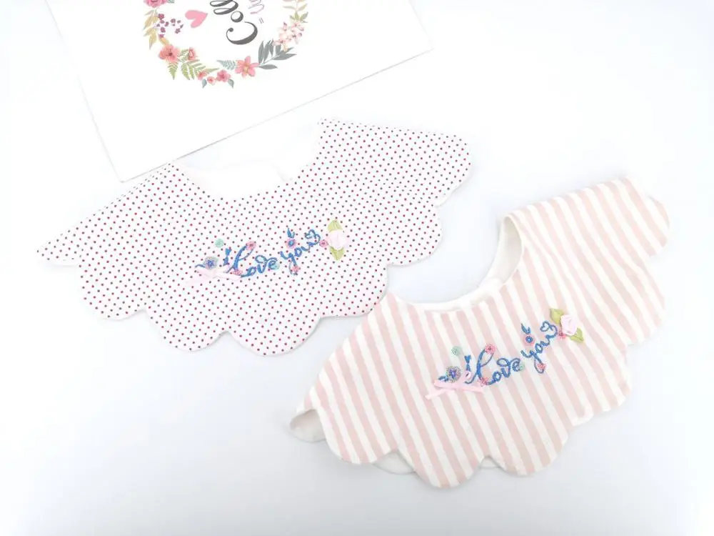Korean Princess 360 round rotating bib cotton baby saliva towel hundred days birthday decoration fake collar | Детская одежда и