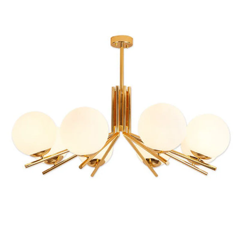 Современный скандинавский Глобус светодиодный Люстра пластины золота Гостиная