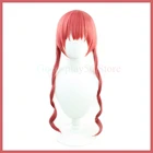 Парик Ilulu Kobayashi-san Chi no Maid Dragon косплей розовые длинные вьющиеся двойные конские хвосты термостойкие синтетические волосы