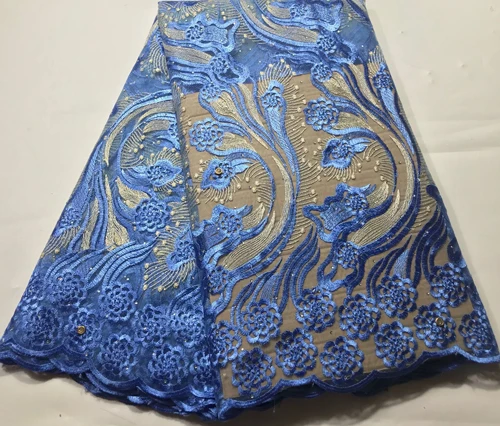 Hot Sale Nigerian Laces Fabrics High Quality African Lace Fabric Wedding French Net Fabrica 5 Yards CSH038 | Дом и сад