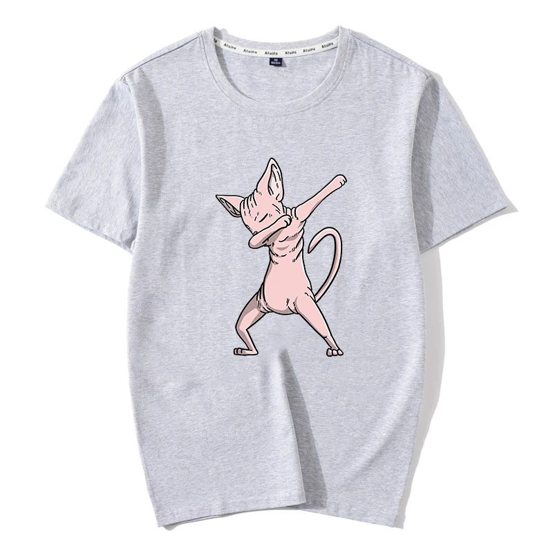 Модная женская футболка с милыми животными Kawaii кошка собаки графические