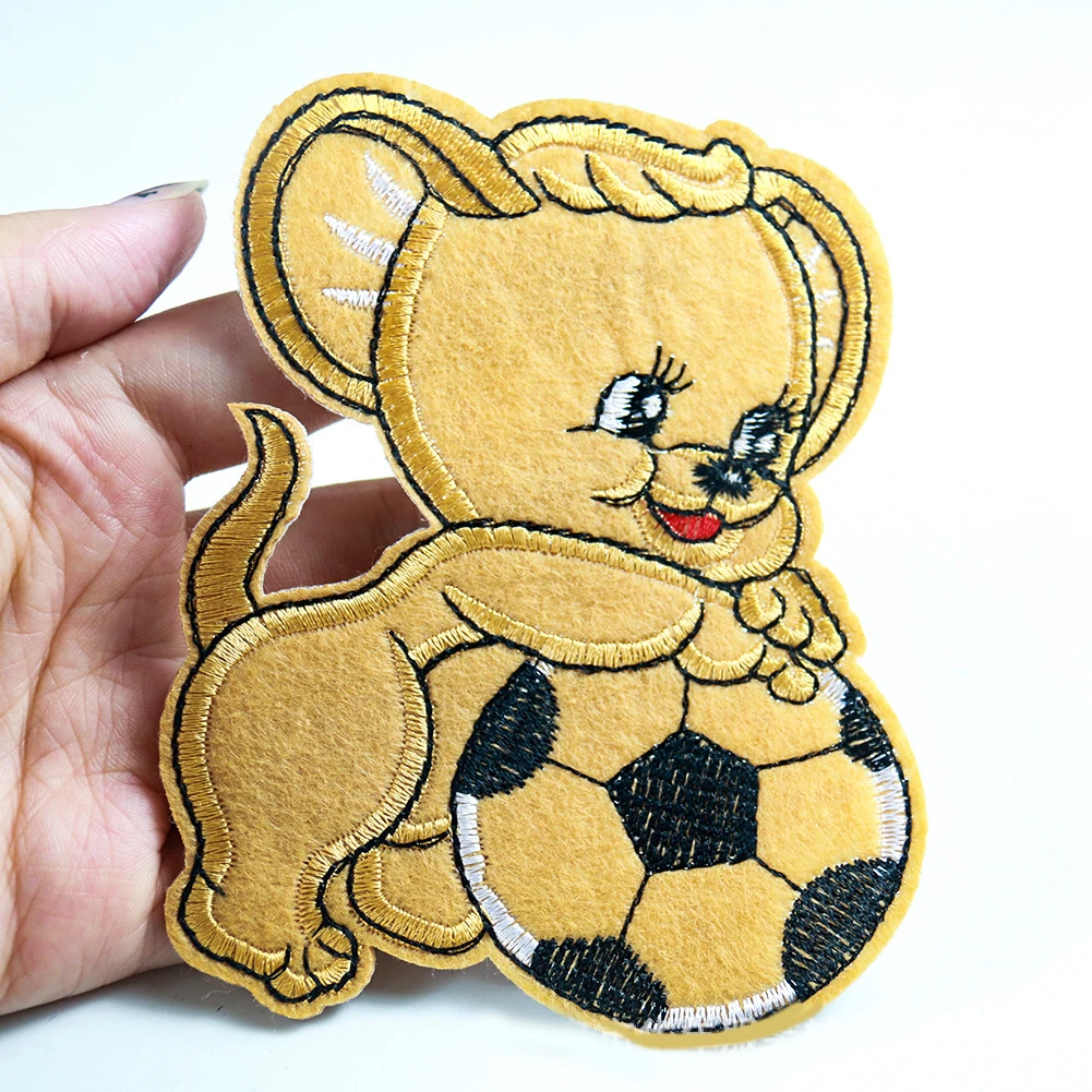 Симпатичная вышивка с изображением животных милая мышь нашивка вышивкой