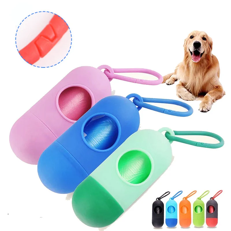 Practical Pet Dog Poop Bag Dispenser Cat Waste Garbage Holder Bags Set Animal Collector Trash Clean Supplies | Дом и сад
