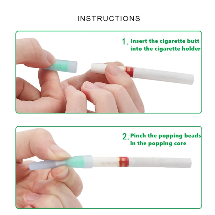 Одноразовый держатель для сигарет многоразовый толстый тонкий с блестящими