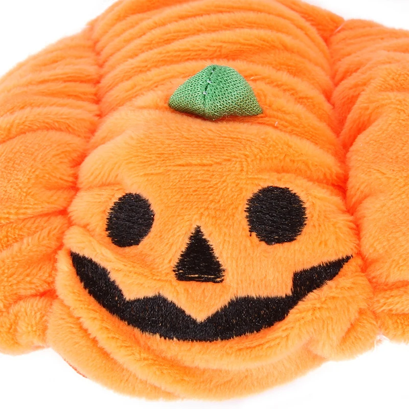 

1PC Exposed Ears Halloween Pumpkin Pet Hats Pets Supplies Orange Cat Headgear Pumpkin Keep Warm Dress Up Pet Costume Headwear