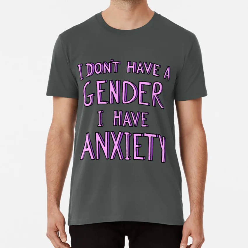 У меня нет пола у есть тревога футболка Lgbtq Lgbt Queer Пастель гранж Tumblr социальной