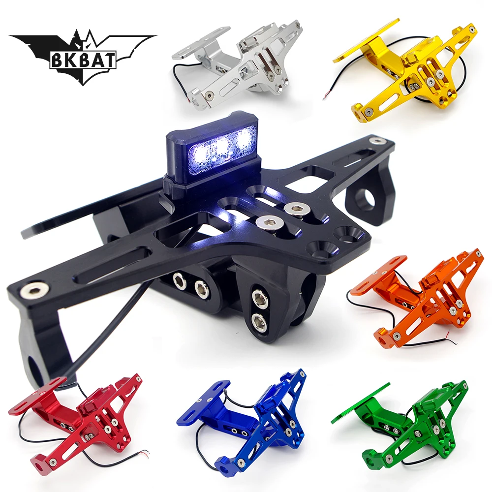 Motorcycle parts rear license plate frame with turn signal FOR Kawasaki z300 z1000sx zx10r zx9r z400 ninja 650 | Автомобили и