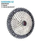 Велосипедная кассета SUNSHINE MTB, 11 скоростей, 11-40T42T46T50T52T, велосипедное свободное колесо 11 Velocidade, Звездочка для велосипеда ShimanoSRAM