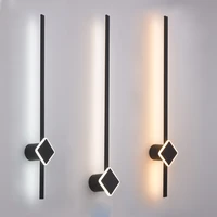 modern led wall light 120 90 60cm sconces wall lamp for living room bedroom bahtroom lamp mirror light blackgold wall led lamps