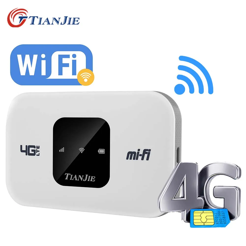 

TIANJIE Новое поступление высокоскоростной 4G Wi-Fi роутер модем карманный хот Спот портативный Travell Partner 150 Мбит/с Поддержка Sim-карты