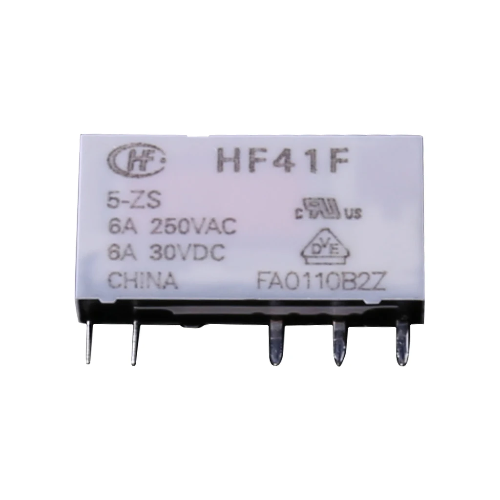 HF41F/5 ZS 5V 6A катушка бистабильное реле с защелкой высокое качество домашнее