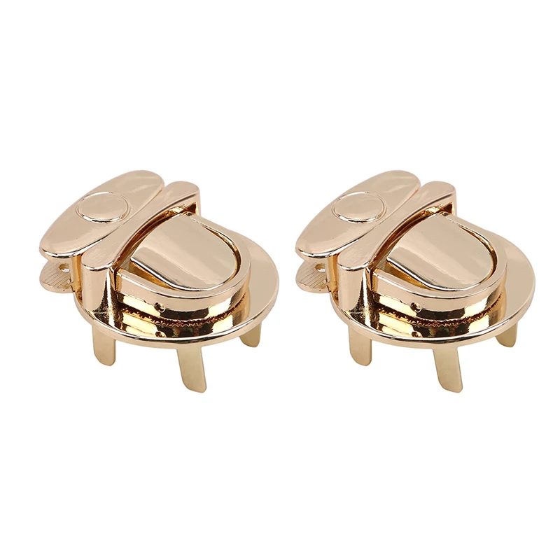 Металлическая круглая форма застежка поворотный замок сумка кошелек фурнитура