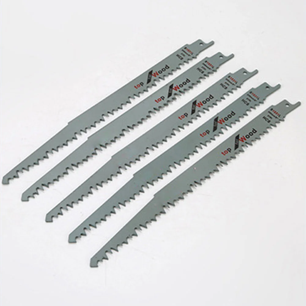 

5Pcs Reciprocating Saw Blades For Fast Cutting Straight Cutting Woodworking Saber Saw Blades Jigsaw Blades S1531L