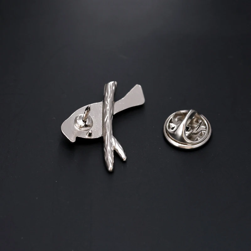 2 шт. винтажные металлические булавки для воротника в виде птицы|Броши| |