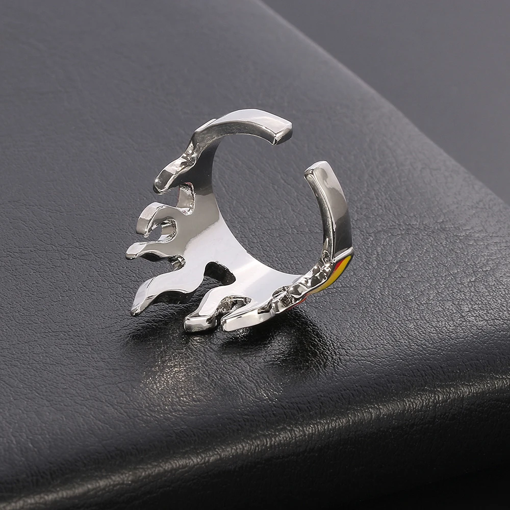 Женское кольцо в стиле хип-хоп открытое пламя демон убийца Rengoku Kyoujurou