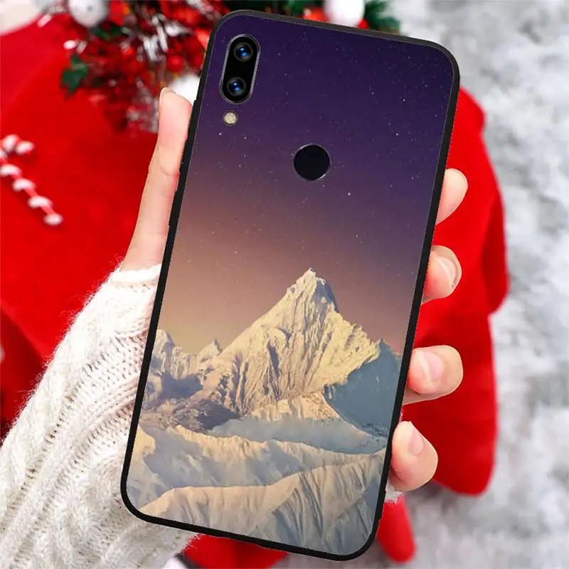 

Colorful beautiful snow mountain Phone Case For Xiaomi Redmi note 7 8 9 t k30 max3 9 s 10 pro lite