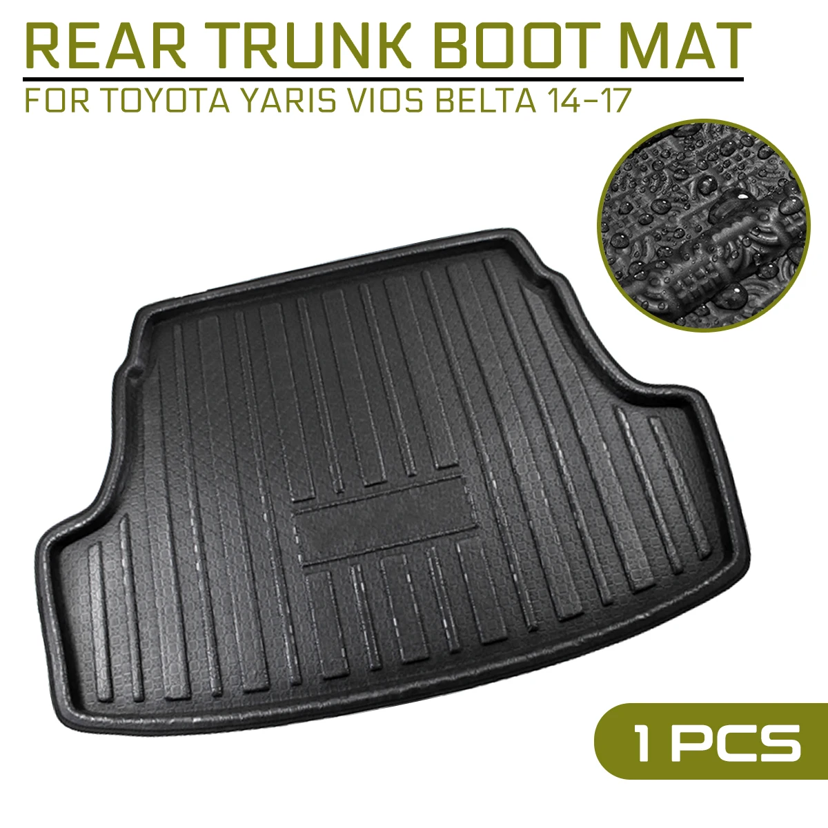 

Для Toyota Yaris Vios Belta 2014 2015 2016 2017 автомобильный напольный коврик Ковер задний багажник противогрязевая крышка