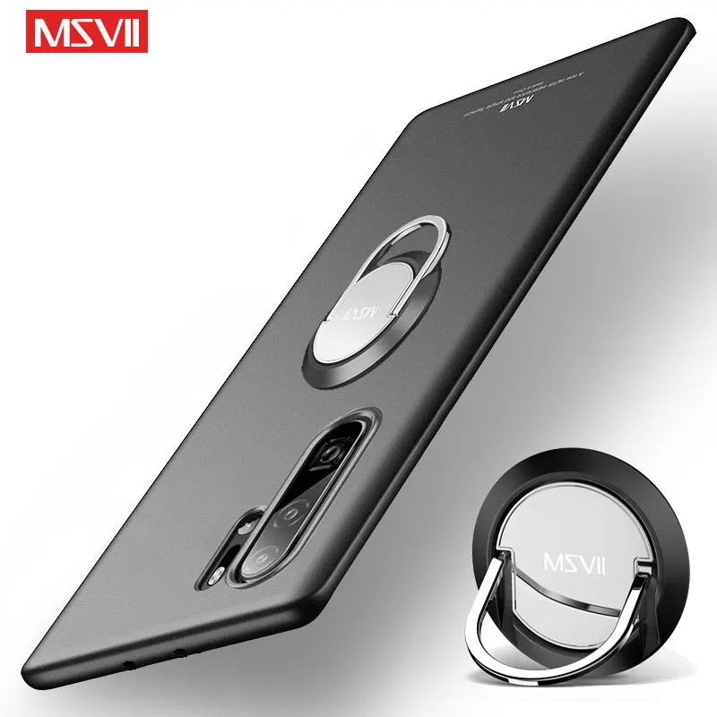 Чехол для samsung Galaxy Note 10 Plus/Pro, чехол MSVII, кольцевая крышка для samsung Note 10, чехол, тонкая жесткая задняя крышка для Galaxy Note 10