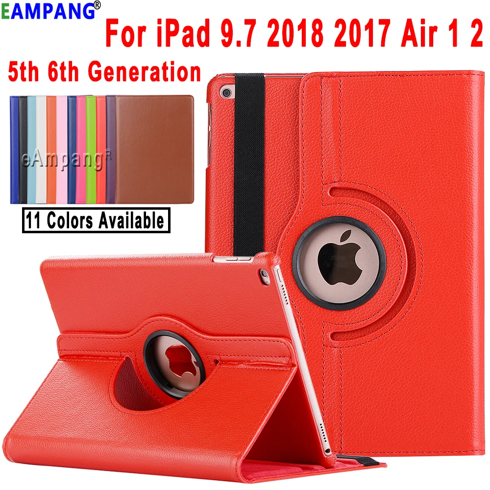 Для iPad Air 2 Air iPad(1 шт.) 9,7 чехол Крышка A1822 A1823 A1893 A1954 5th 6th поколения Чехол 360 градусов вращающийся Funda