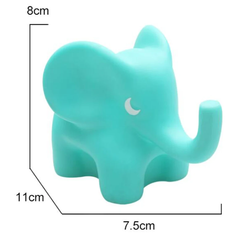 ESALINK 11 см 3 шт. детская Ванна резиновая зеленая слон бассейн для игры в воду