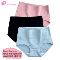 3pcs plus size panties women cotton underwear female sexy lingeries high waist antibacterial breathable ladies briefs m xxxl