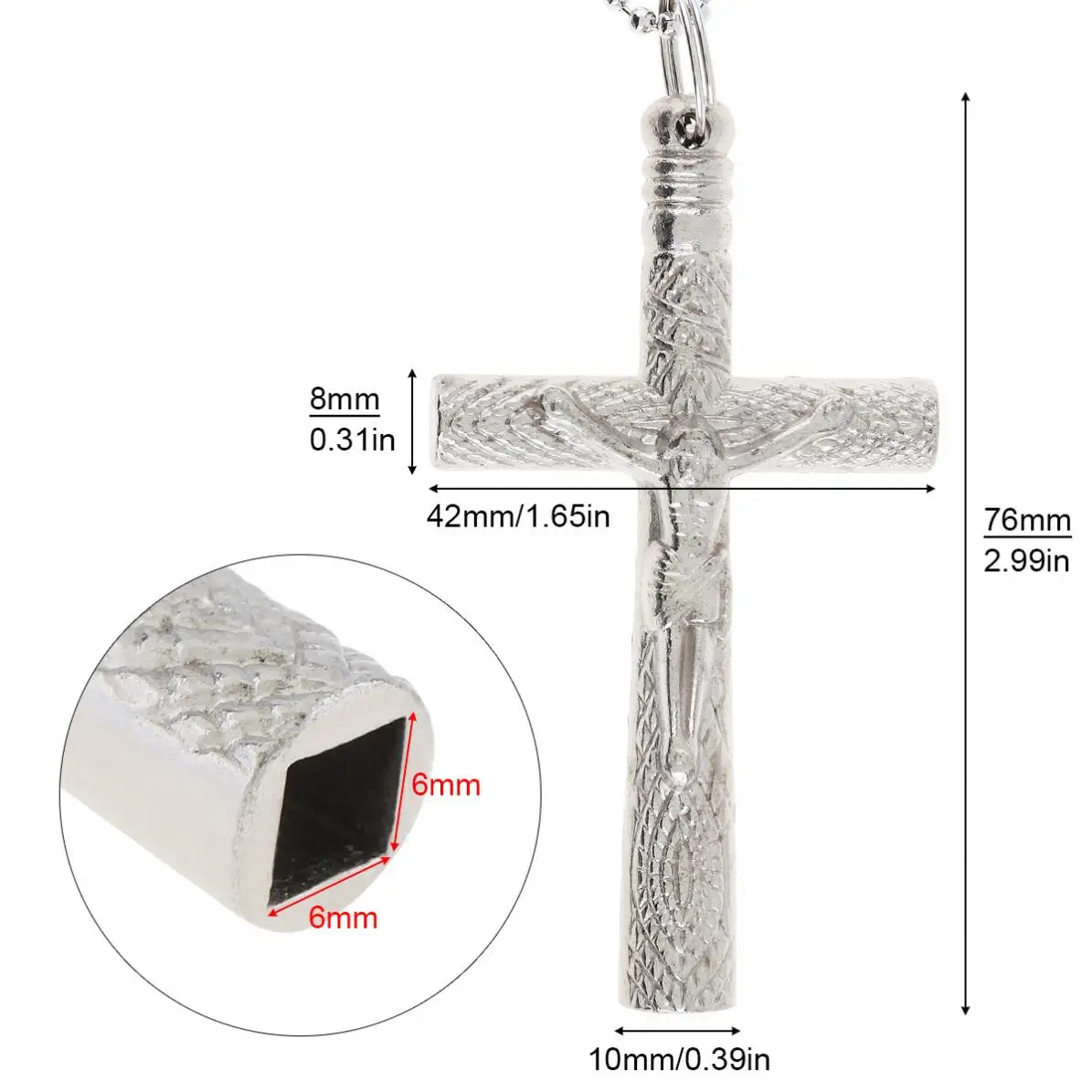 Серебряный крест барабанный ключ ожерелье Джаз для барабанной головки тюнинг