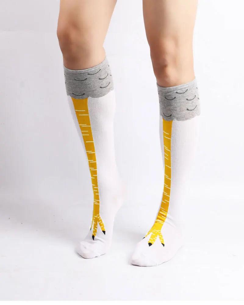 

Women Chicken Foot Claw Socks Over Knee Socks Stockings 3D Chicken Sock Performance Stockings Cartoon Gift Halloween Christmas