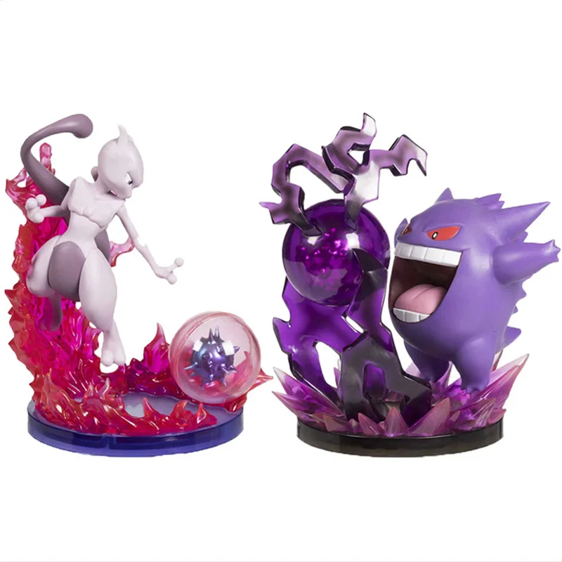 Gengar Mewtwo аниме мультфильм экшн игрушки Фигурки Коллекционная модель игрушечный