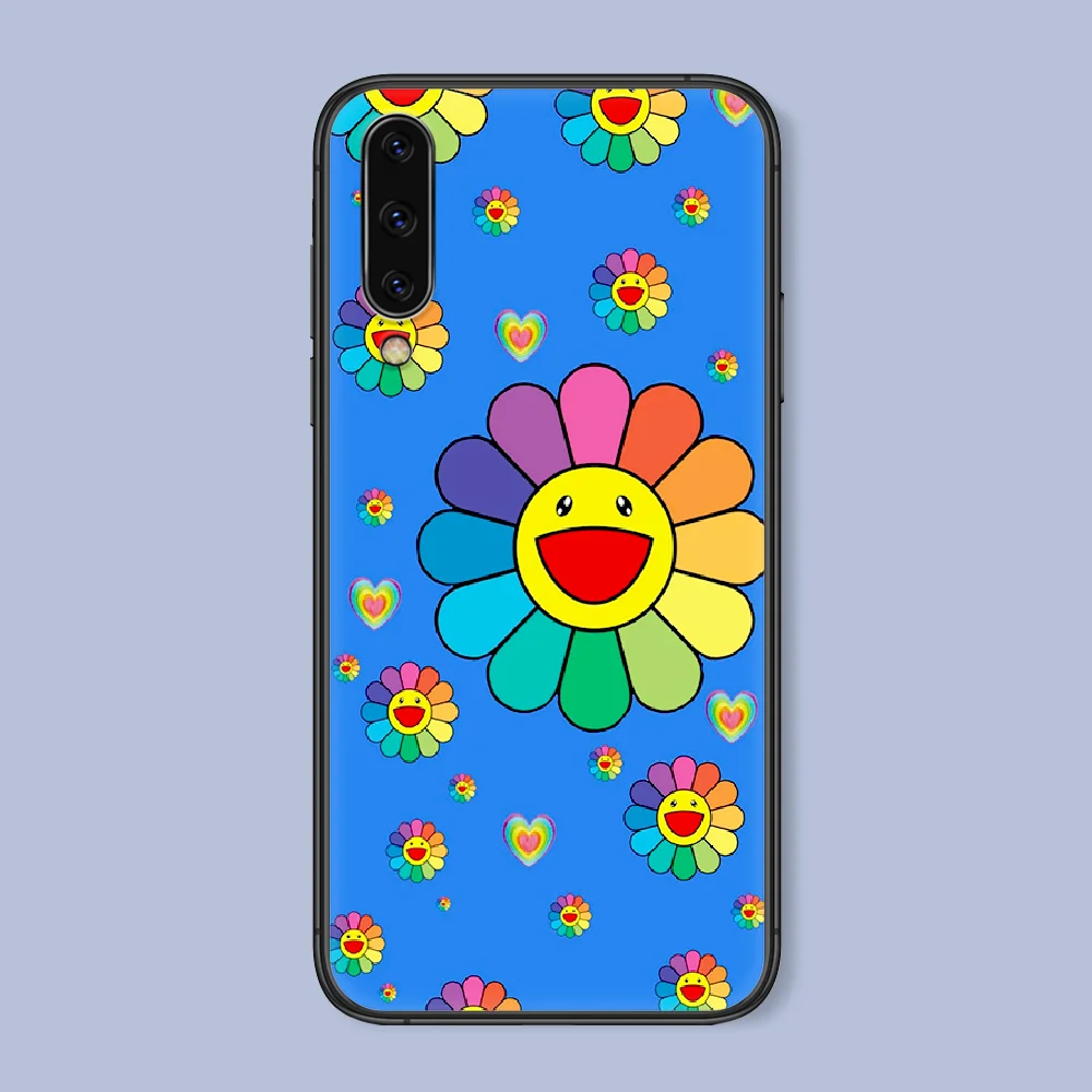 

Japan Popular Art SunFlower Phone Case For Samsung Galaxy A 3 5 7 8 10 20 20E 21S 30 30S 40 50 51 70 71 4G black Funda 3D Coque