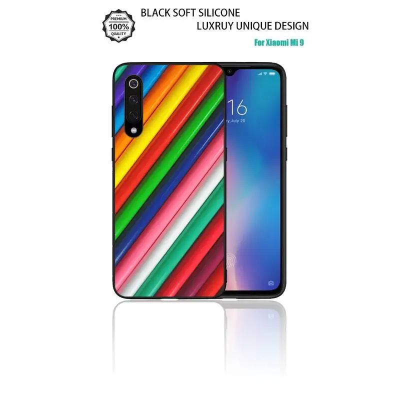 

Striped lattice Phone Case case coque fundas etui for xiaomi note max mi 3 7 8 9se Redmi 7 7a 8 8t 10 pro lite cases cover