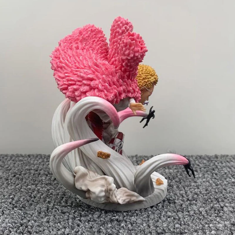 Аниме One Piece Q статуя Donquixote Doflamingo battle Ver. ПВХ экшн фигурки модели игрушки|Игровые и