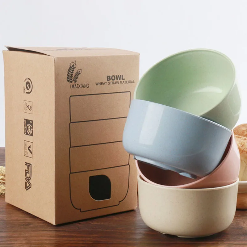Новая здоровая пластиковая пшеничная соломенная лапша суповая чаша небьющаяся