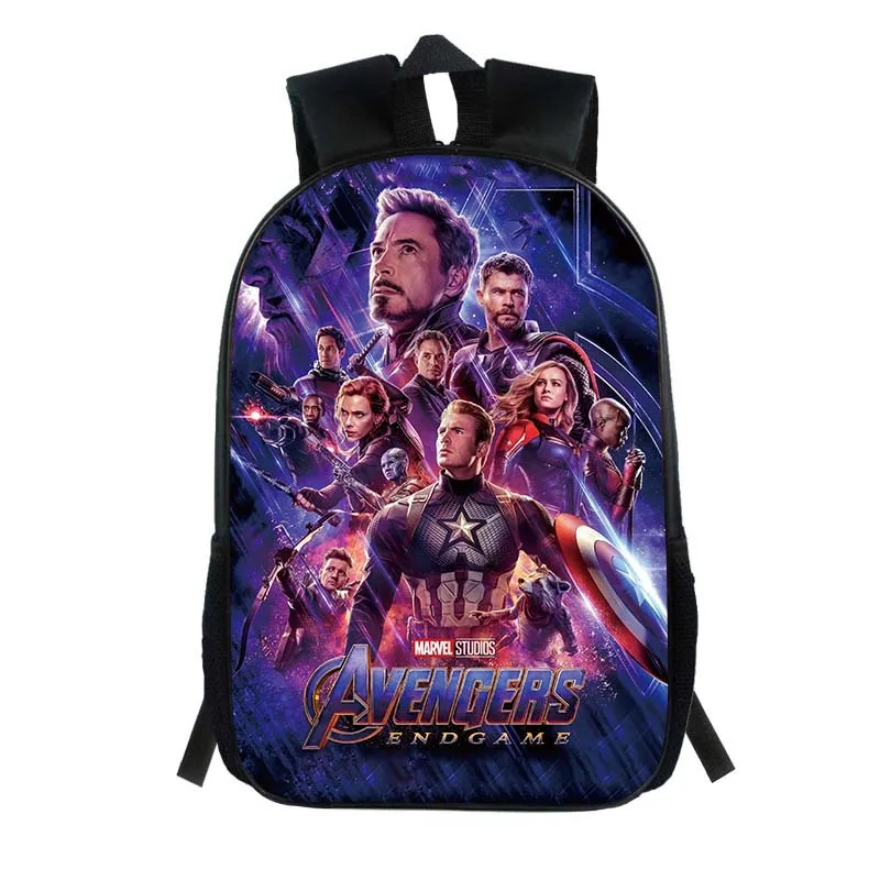 Школьный рюкзак для мальчиков, Мстители Marvel, эндгейм, 3D рюкзак, Детский рюкзак, школьная сумка, подростковые детские модные сумки для малышей