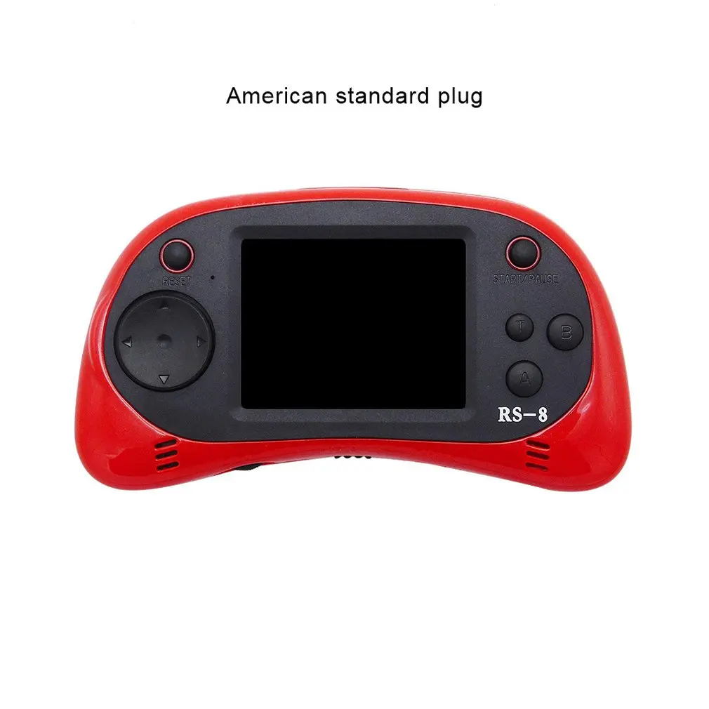 red US plug RS-8X портативная игровая приставка для семейного отдыха Игровая Система встроенный HD tv AV выход игры - Цвет: red US plug