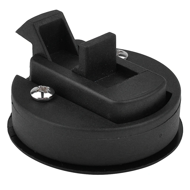 

New Black 2 inch Flush Pull Slam Latch for Boat Deck Hatch 1/4 inch Door Locking Style for RV Trailer Ship