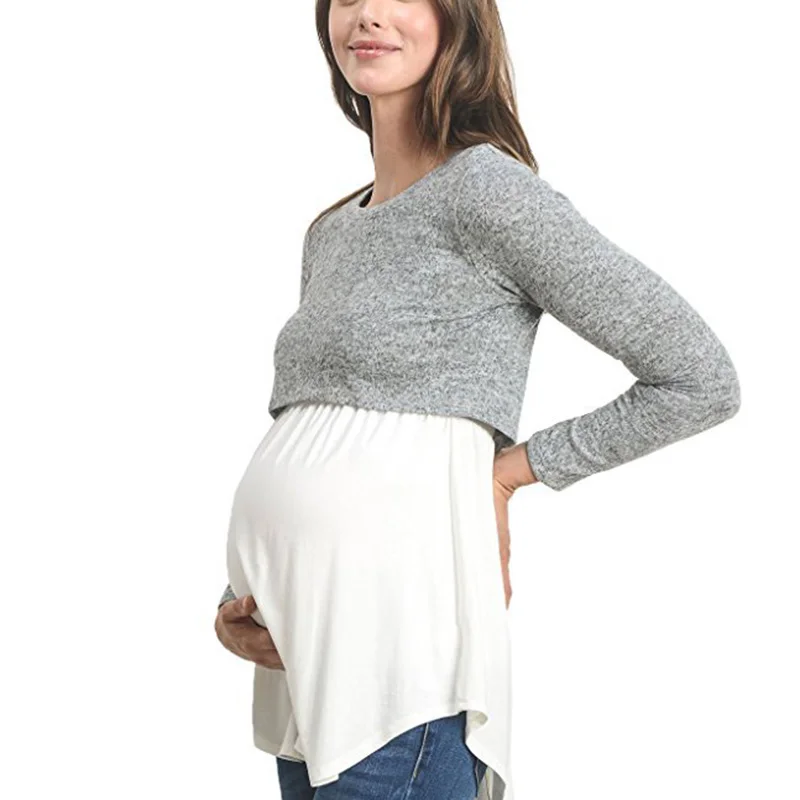 Одежда для грудного вскармливания беременных рубашки кормления футболки | Мать и