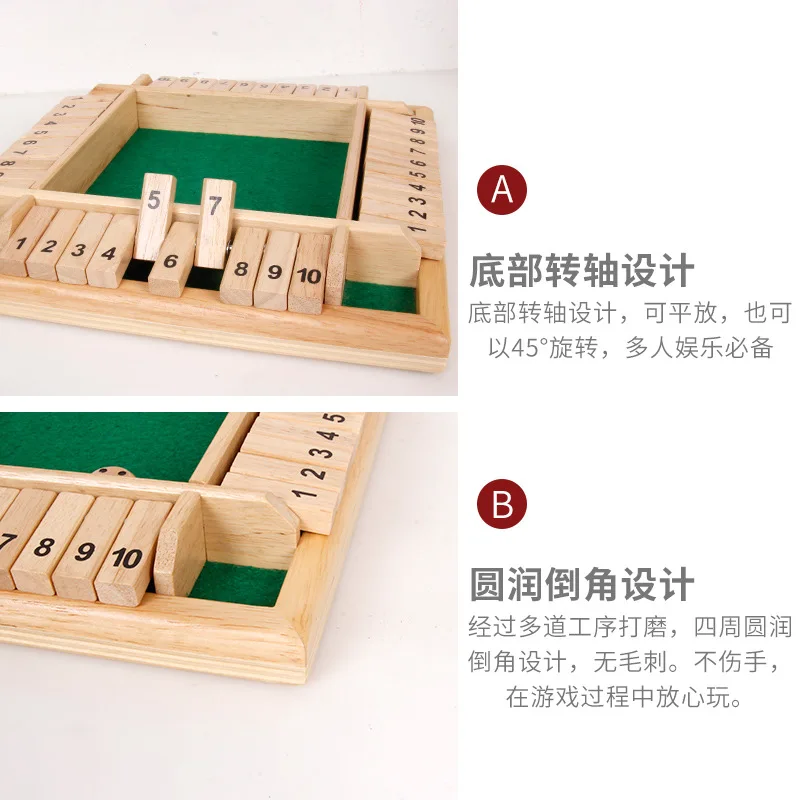 Деревянные игрушки с четырьмя фигурками для детей и взрослых повседневные