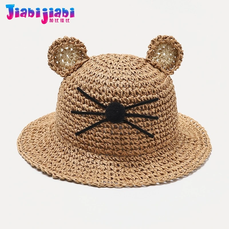Панама летняя соломенная шляпа для детей маленьких мальчиков и девочек