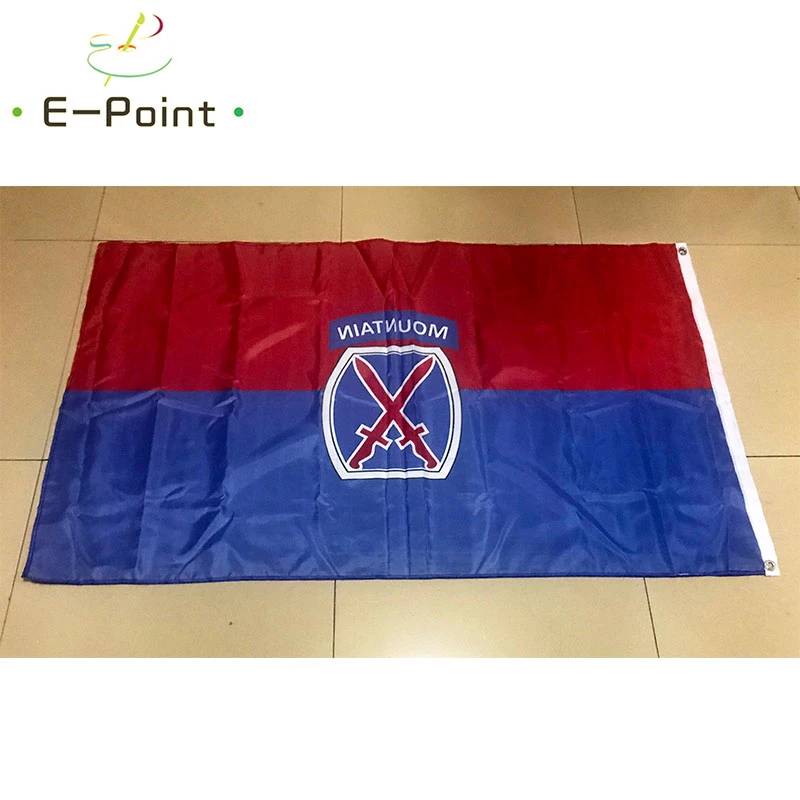 

10th Mountain Division Flag 3ft*5ft (90*150cm) Size Christmas Decorations for Home Flag Banner Gifts