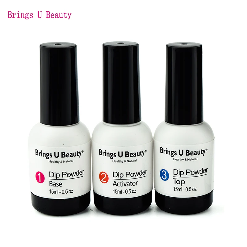 15ml Set of BAT Новое поступление фантастический блеск изменение температуры Dip порошок красный изменить белый без лампы излечения легко DIY естественные сухие цвета № 1 - Цвет: 15ml Set of BAT
