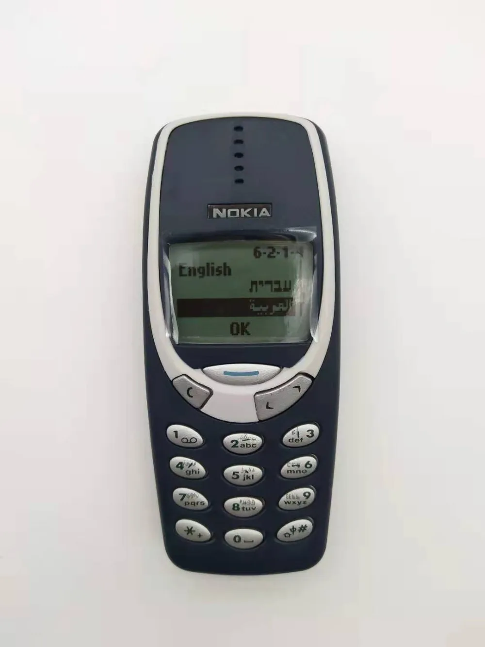 Отремонтированный Nokia 3310 дешевый телефон разблокированный GSM 900/1800 с русской и арабской клавиатурой многоязычный 1 год гарантии