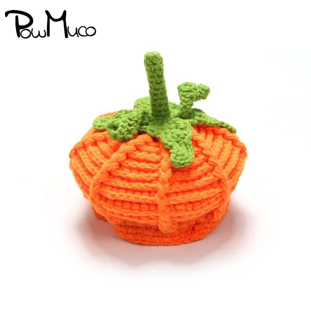 

Шапка-тыква для младенцев, шерстяная, ручной работы