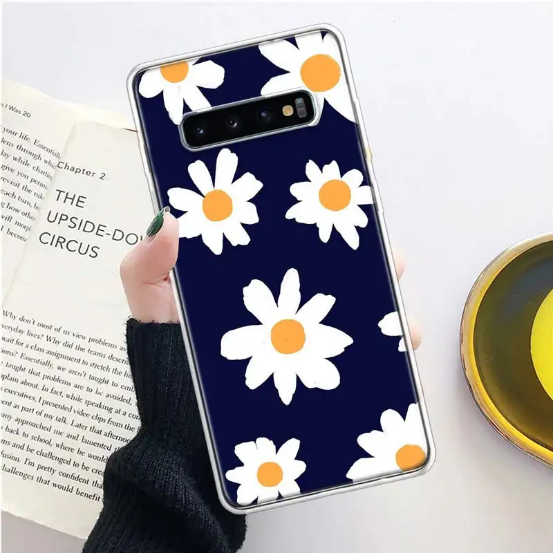 Милый чехол для телефона INS с подсолнухами маленькой маргариткой Samsung Galaxy A70 A50 A40