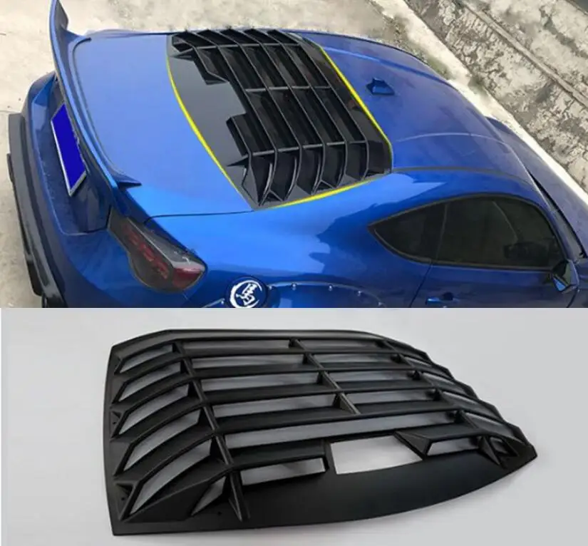 

ABS PRIMER Rear Trunk Full Window Door Louver Scoop Frame Sill Molding Cover For Toyota 86 gt86 /Subaru BRZ 2012-2020