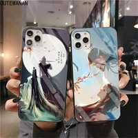 mo dao zu shi mdzs anime soft phone cover tempered glass for iphone 11 pro xr xs max 8 x 7 6s 6 plus se 2020 case