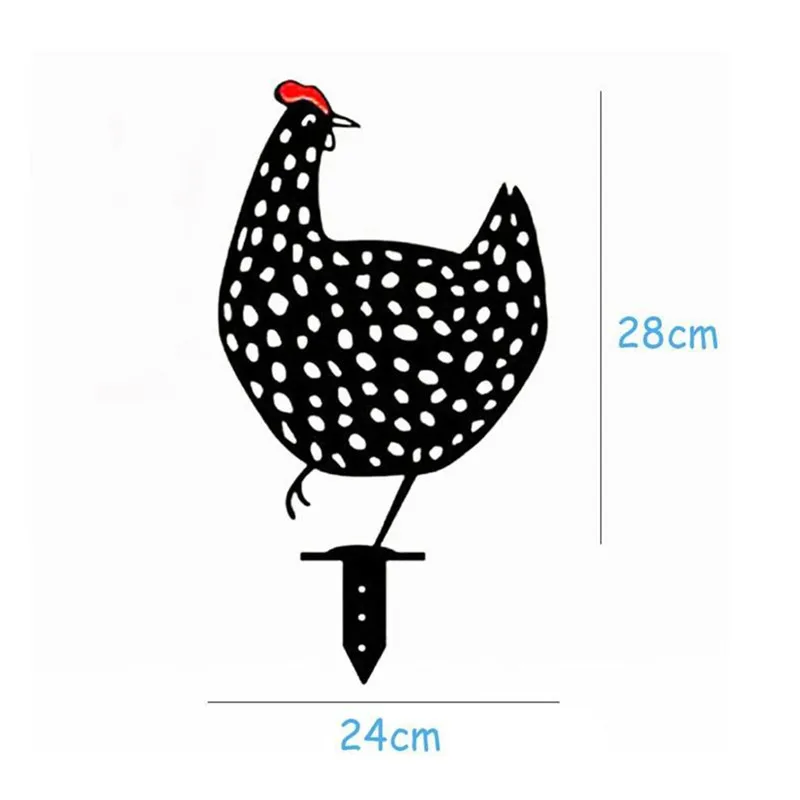 

Chicken Yard Art Metal Hen Art Gardening Ornaments Garden Backyard Lawn Stakes Metal Hen Yard Decor Gift Easter Decoration