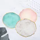 Творческий золотой край Смола ногтей DIY палитра цветов Рисование краски дисплей держатель Держатель для маникюра для смешивания Рисунок Краски